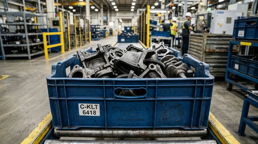 50 Kg Kapasiteli Çift Duvarlı C-KLT Plastik Kasaların Döküm Otomotiv Parçalarındaki Rolü