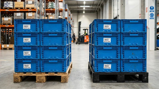 Ahşap ve Plastik Euro Palet Üzerinde VDA KLT Kutuların Çapraz İstifleme (Interlocking) Güvenliği