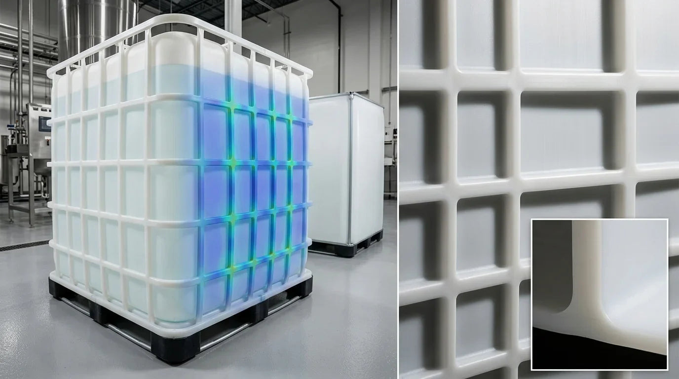 Dökme Sıvı IBC Konteynerlerinde Sıvı Yüklerin Yarattığı Yanal Basınca (Bowing) Karşı Kaburga Güçlendirmesi