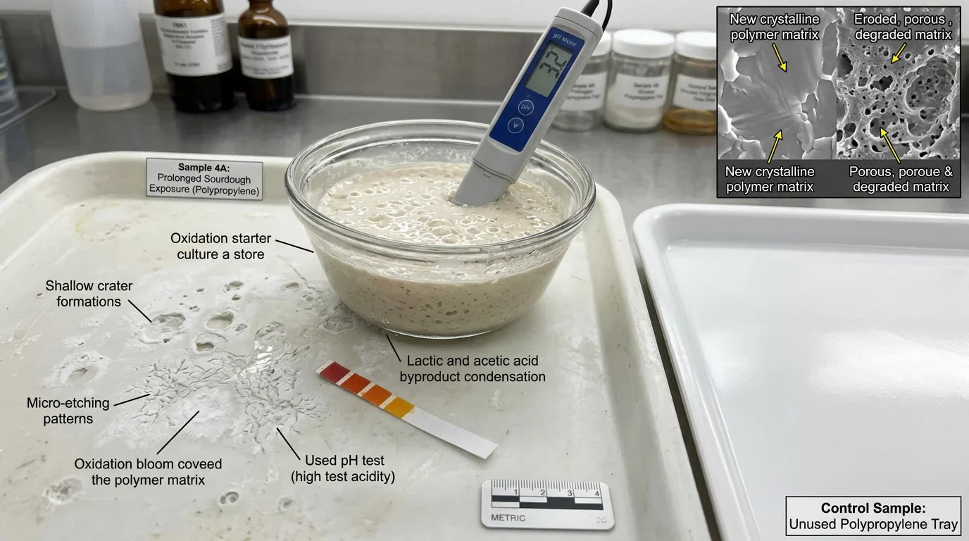 Sourdough (Ekşi Maya) Asiditesinin Plastik Fırın Tepsileri Üzerindeki Kimyasal Korozyon Etkisi