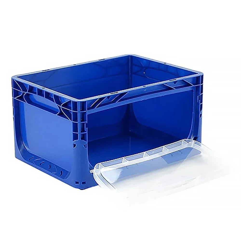 Yandan Kapaklı Plastik Kasa 40x30x22 cm