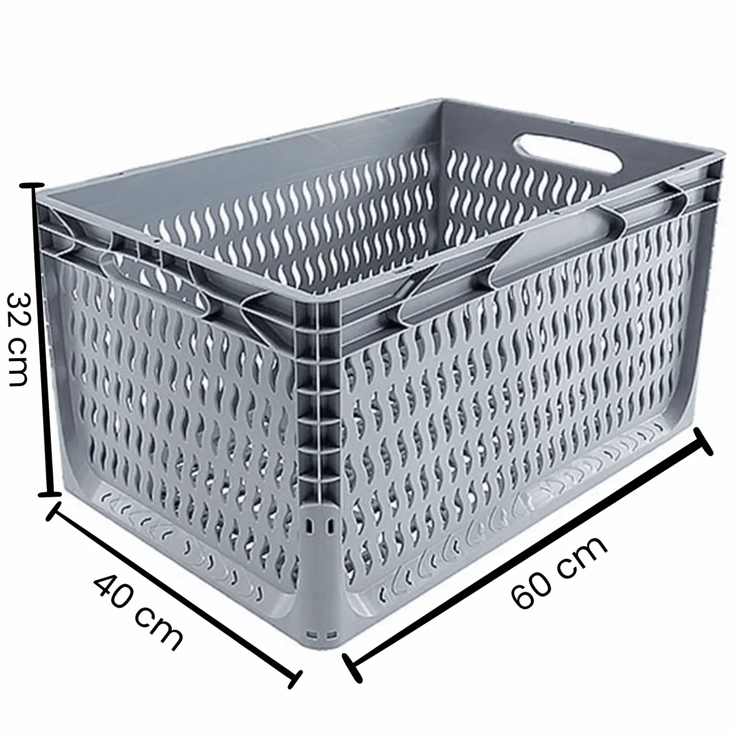 Delikli Plastik Kasa 60x40x32 cm