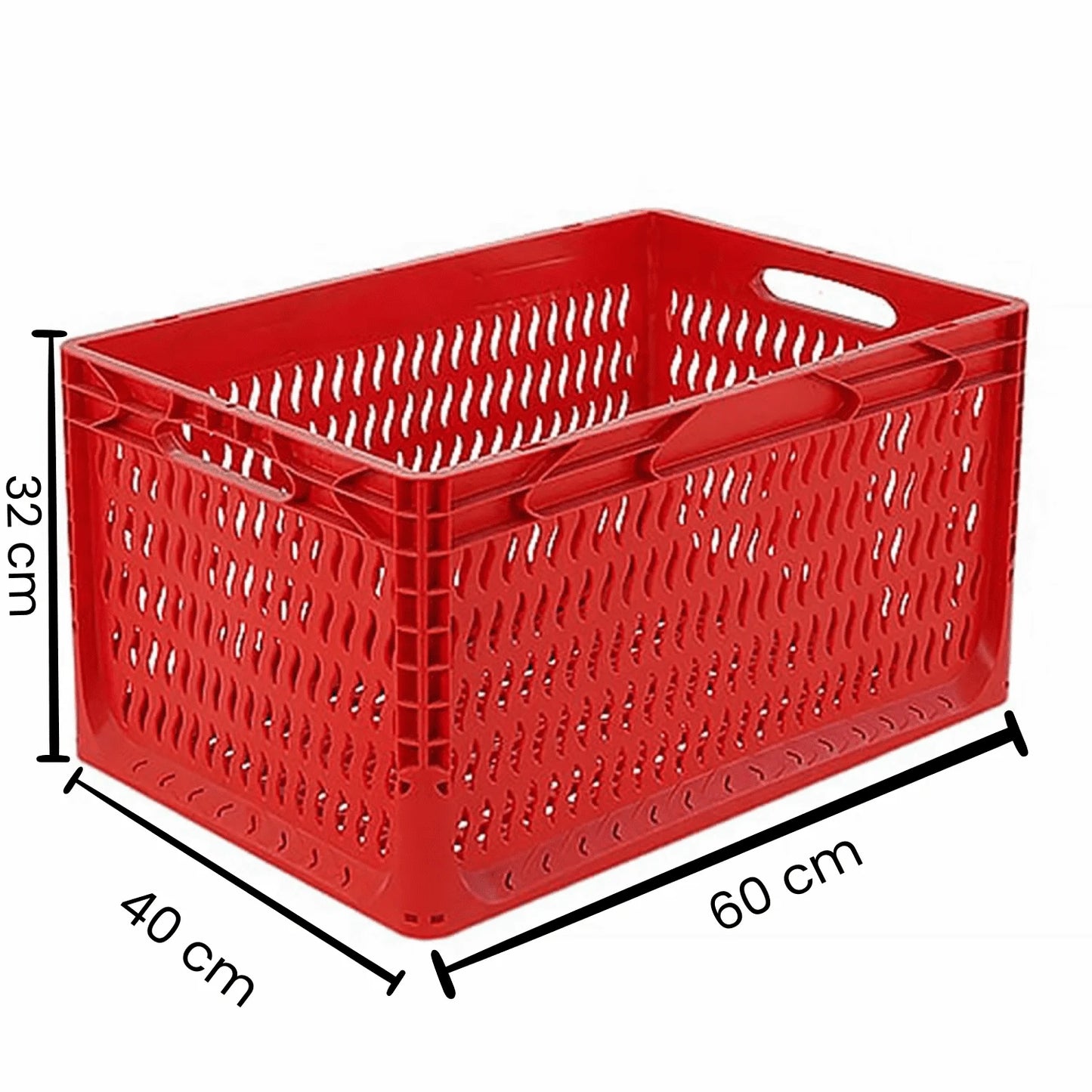 Delikli Plastik Kasa 60x40x32 cm