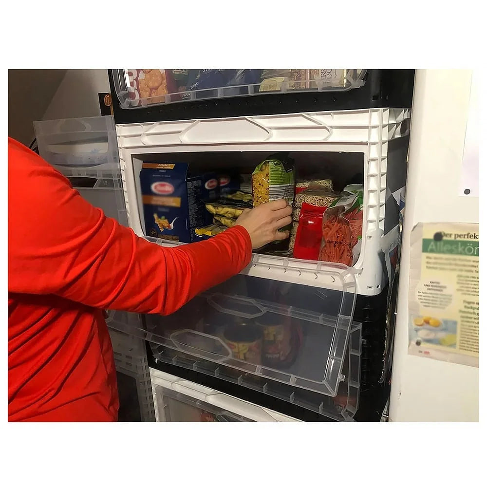 Yandan Kapaklı Plastik Kasa 60x40x32 cm