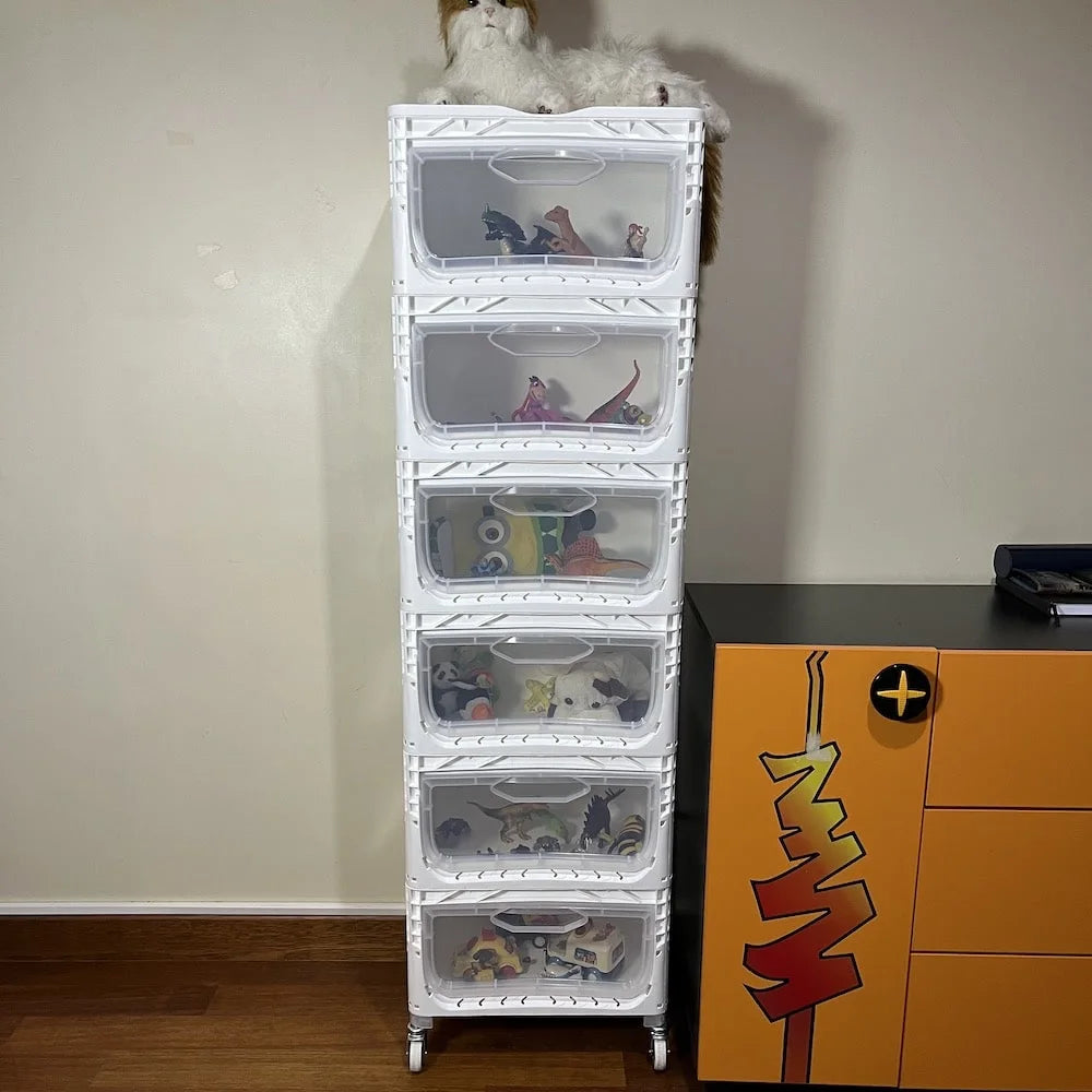 Yandan Kapaklı Plastik Kasa 40x30x22 cm