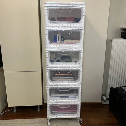 Yandan Kapaklı Plastik Kasa 40x30x22 cm