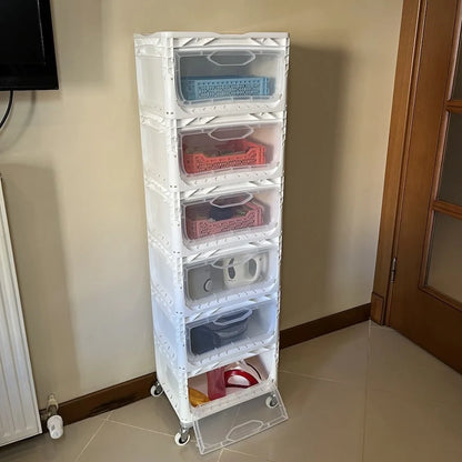 Yandan Kapaklı Plastik Kasa 40x30x22 cm