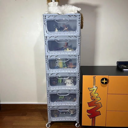 Yandan Kapaklı Plastik Kasa 40x30x22 cm