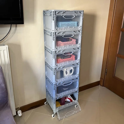 Yandan Kapaklı Plastik Kasa 40x30x22 cm