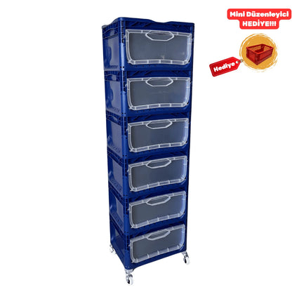 Yandan Kapaklı Plastik Kasa 40x30x22 cm