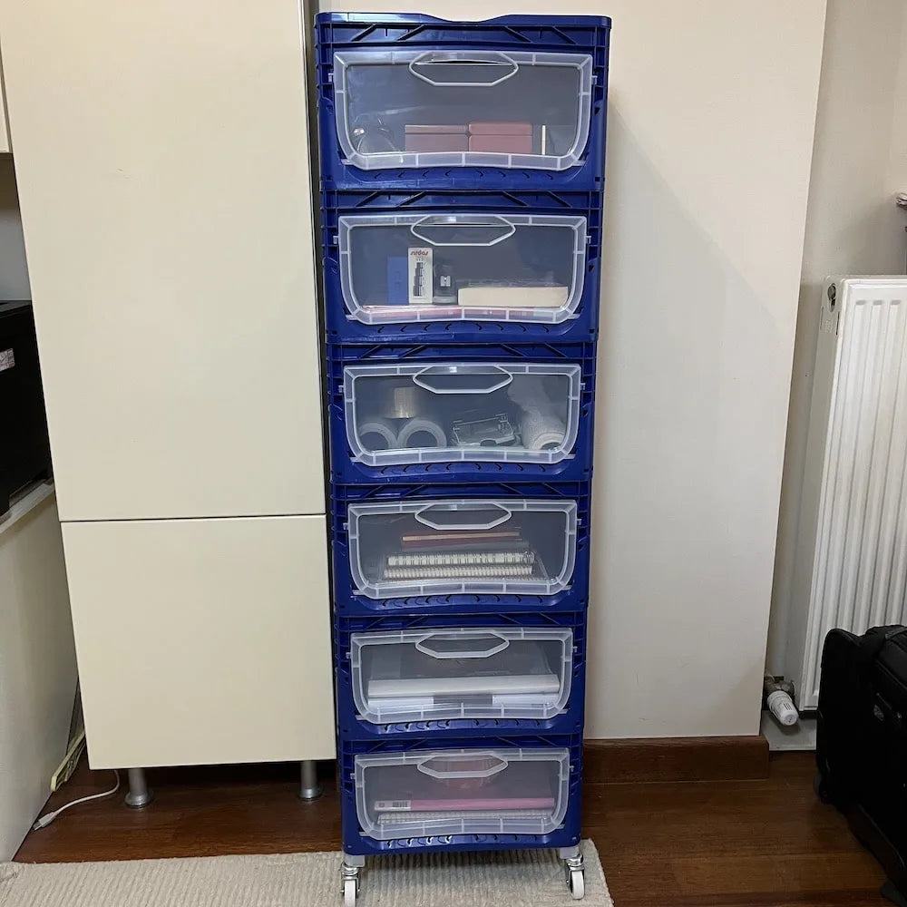 Yandan Kapaklı Plastik Kasa 40x30x22 cm