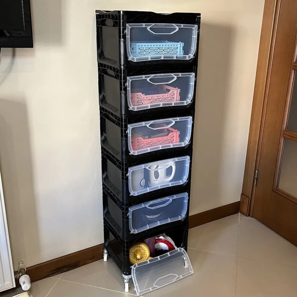 Yandan Kapaklı Plastik Kasa 40x30x22 cm