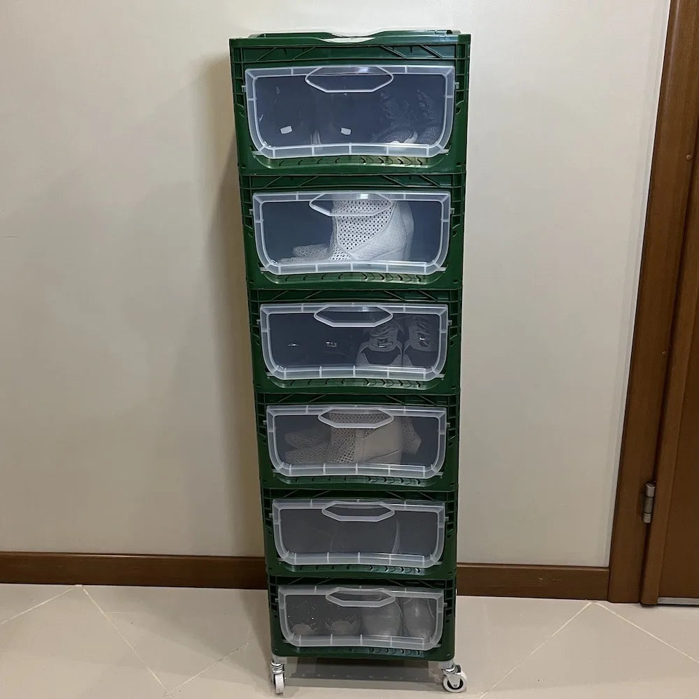 Yandan Kapaklı Plastik Kasa 40x30x22 cm