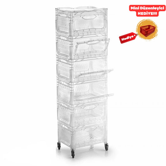 Tekerlekli Dolap Delikli 6RD