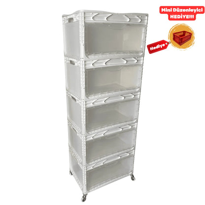 Yandan Kapaklı Plastik Kasa 60x40x32 cm