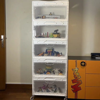 Yandan Kapaklı Plastik Kasa 60x40x32 cm