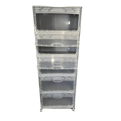 Yandan Kapaklı Plastik Kasa 60x40x32 cm