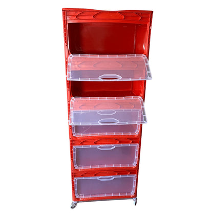 Yandan Kapaklı Plastik Kasa 60x40x32 cm