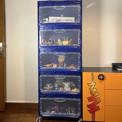 Yandan Kapaklı Plastik Kasa 60x40x32 cm