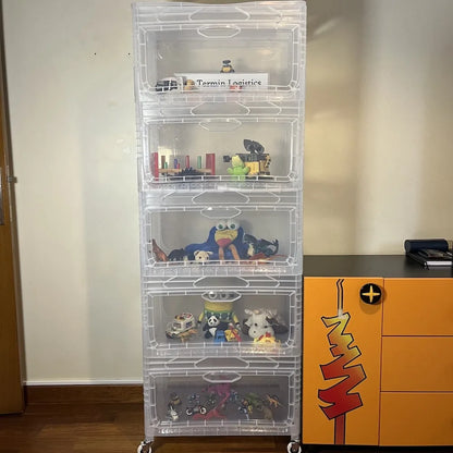 Yandan Kapaklı Plastik Kasa 60x40x32 cm