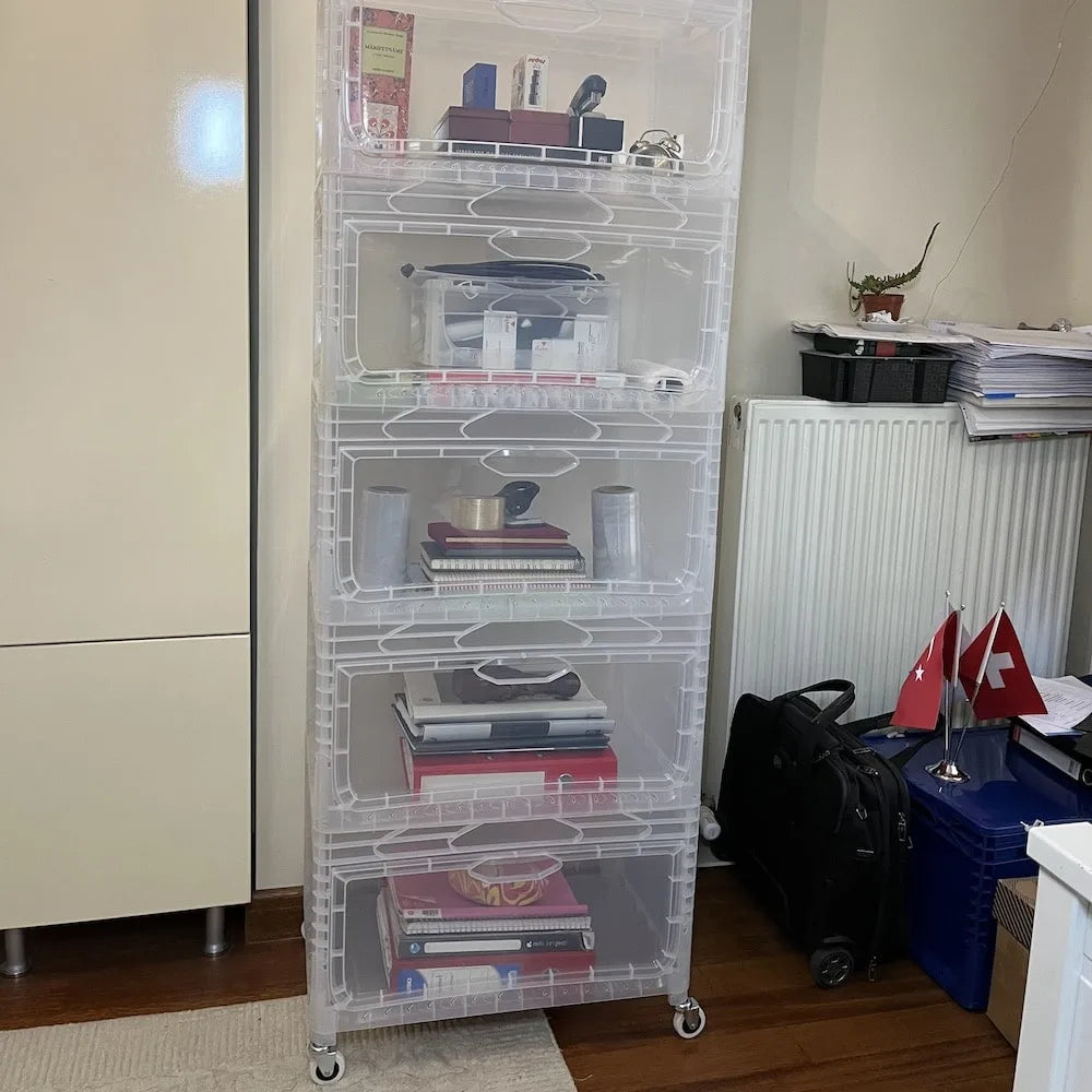 Yandan Kapaklı Plastik Kasa 60x40x32 cm