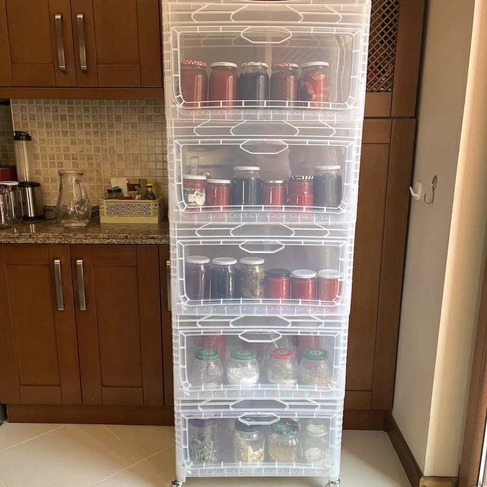 Yandan Kapaklı Plastik Kasa 60x40x32 cm