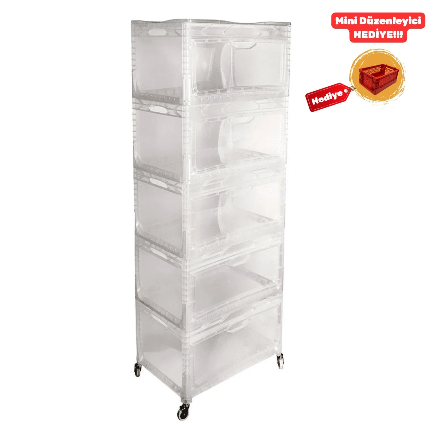 XL Tekerlekli Dolap 5R