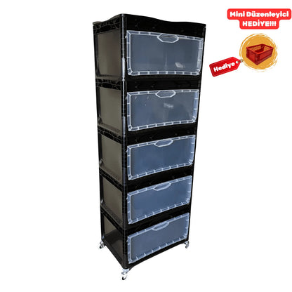 Yandan Kapaklı Plastik Kasa 60x40x32 cm