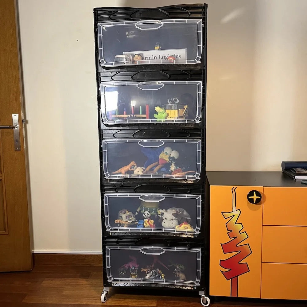 Yandan Kapaklı Plastik Kasa 60x40x32 cm